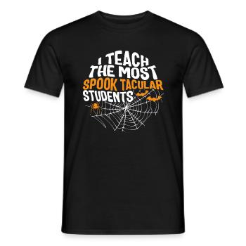 Halloween Lehrer-Shirt, ich unterrichte am meisten - Männer T-Shirt - Schwarz - Vorne - AI Model Male 178 light (178cm)