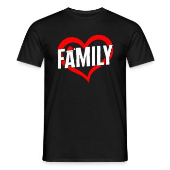 Chemise de Noël, chapeau de Père Noël familial de Noël - T-shirt homme - noir - Devant - AI Model Male 178 light (178cm)