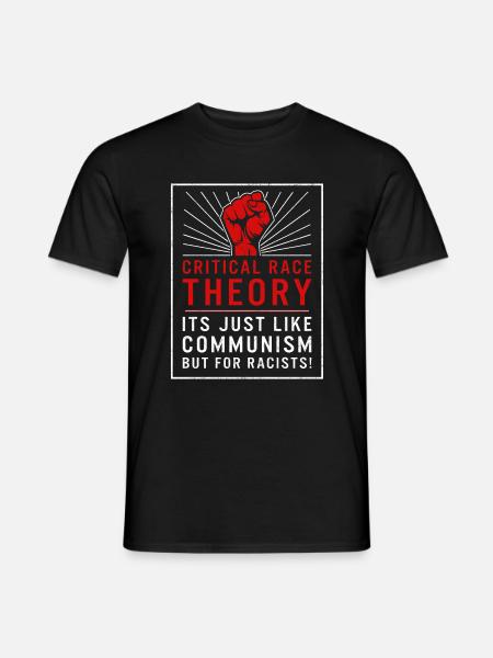 Kommunismus Hemd, Kritische Rassentheorie Close Fist - Männer T-Shirt - Schwarz