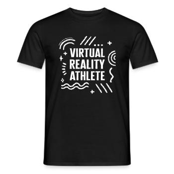 Chemise de joueur, Tee VR d’athlète en réalité virtuelle, - T-shirt homme - noir - Devant - AI Model Male 178 light (178cm)
