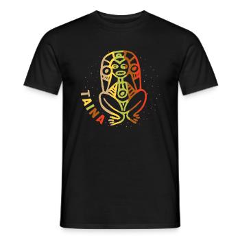 Chemise Taina, déesse atabey de Taino Porto Rico - T-shirt homme - noir - Devant - AI Model Male 178 light (178cm)