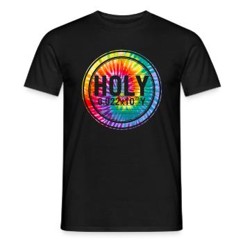 Chemical Pun Element Shirt, Holy 6.0022x1023 Y - Men's T-Shirt - black - Front - AI Model Male 178 light (178cm)