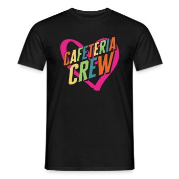 Lunch Lady Shirt, Cafeteria Crew Heart Tee, - T-shirt homme - noir - Devant - AI Model Male 178 light (178cm)
