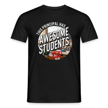 Principal Shirt, This Principal Has Awesome - Men's T-Shirt - black - Front - AI Model Male 178 light (178cm)