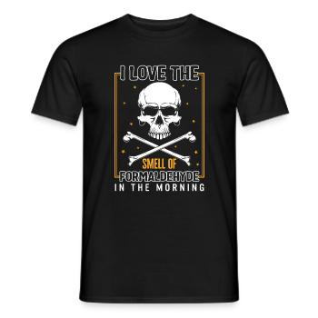 Einbalsamierhemd, ich liebe den Geruch von Formaldehyd - Männer T-Shirt - Schwarz - Vorne - AI Model Male 178 light (178cm)