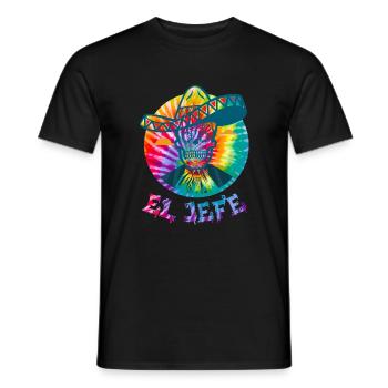 El Dia de Los Muertos Tag des toten Zuckerschädels - Männer T-Shirt - Schwarz - Vorne - AI Model Male 178 light (178cm)