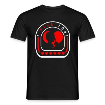 Chemise de Saint-Valentin, je te choisis t-shirt Red Heart, drôle - T-shirt homme - noir - Devant - AI Model Male 178 light (178cm)