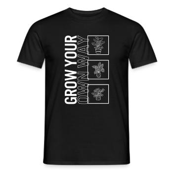 Anbau auf deine eigene Weise, Gartenpflanzen-Gartenliebhaber - Männer T-Shirt - Schwarz - Vorne - AI Model Male 178 light (178cm)