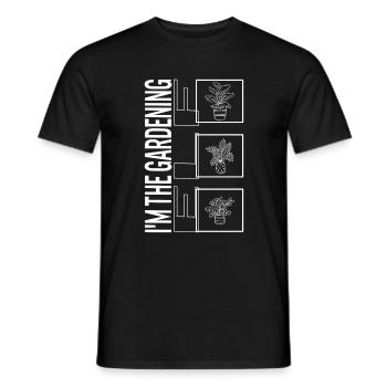 Ich bin der Gartenelf, Gartenpflanzen-Gartenarbeit - Männer T-Shirt - Schwarz - Vorne - AI Model Male 178 light (178cm)