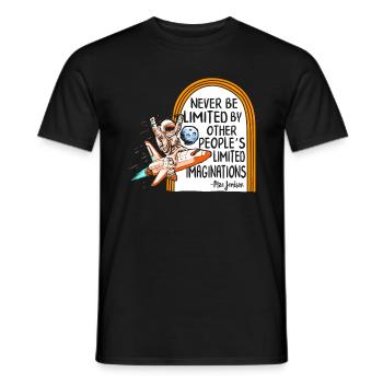 Black Lives Matter Shirt, Never Be Limited By - Men's T-Shirt - black - Front - AI Model Male 178 light (178cm)