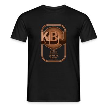 Chemise Black Lives Matter, KBJ Première femme noire - T-shirt homme - noir - Devant - AI Model Male 178 light (178cm)