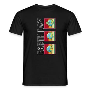 Earth Shirt, Earth Day Everyday Recycle Plant Tee - T-shirt homme - noir - Devant - AI Model Male 178 light (178cm)