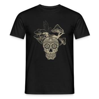 Chemise de fée, squelette de crâne de fée et - T-shirt homme - noir - Devant - AI Model Male 178 light (178cm)
