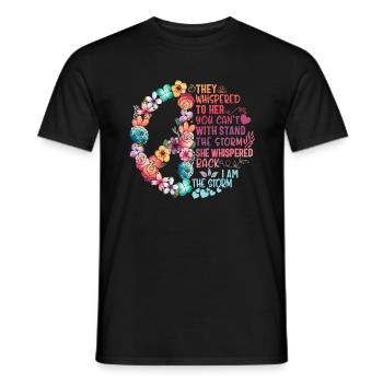 Ich bin Sturm, sie flüsterten ihr, du kannst nicht widerstehen - Männer T-Shirt - Schwarz - Vorne - AI Model Male 178 light (178cm)
