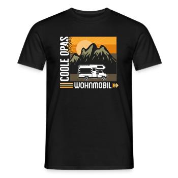Großvater-Shirt, coole Opas, die Wohnmobile - Men's T-Shirt - black - Front - AI Model Male 178 light (178cm)