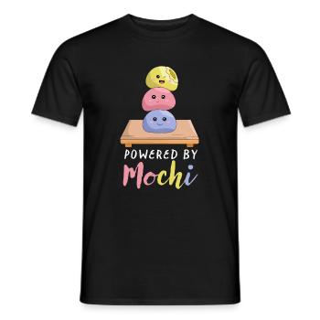 Niedliches kawaii Mochi T-Shirt Eis Japanisches Essen - Männer T-Shirt - Schwarz - Vorne - AI Model Male 178 light (178cm)