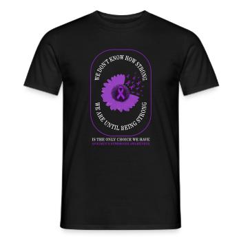Sjögren-Syndrom-Shirt, stark sein ist das - Männer T-Shirt - Schwarz - Vorne - AI Model Male 178 light (178cm)