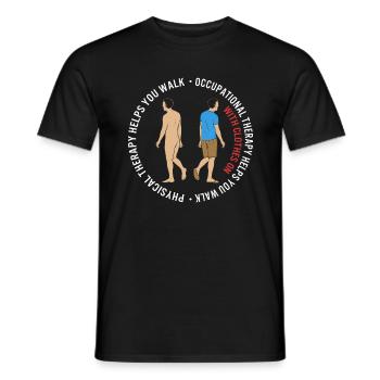 Occupational Therapy Shirt, Physical Therapy - Men's T-Shirt - black - Front - AI Model Male 178 light (178cm)