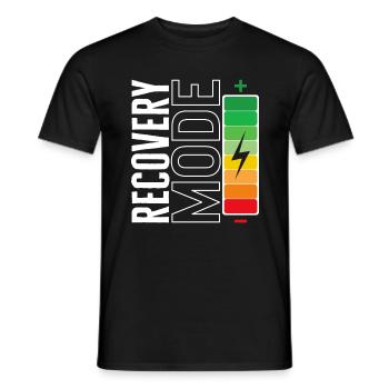 Recovery Shirt, Recovery Mode Tee, Recovery Mode - Men's T-Shirt - black - Front - AI Model Male 178 light (178cm)