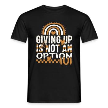In Vitro Fertilization Shirt, Giving Up Is Not An - Men's T-Shirt - black - Front - AI Model Male 178 light (178cm)