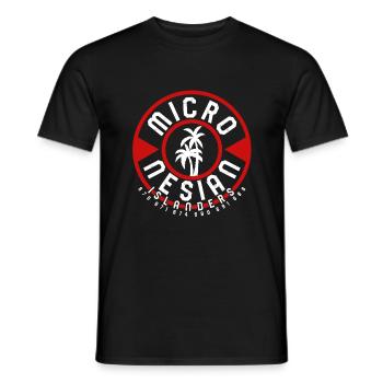 Vacation Shirt, Micronesian Islanders Coconut - Men's T-Shirt - black - Front - AI Model Male 178 light (178cm)