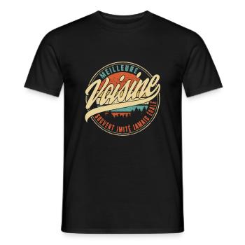 Meilleure Voisine Souvent Imité Jamais Égalé - Men's T-Shirt - black - Front - AI Model Male 178 light (178cm)