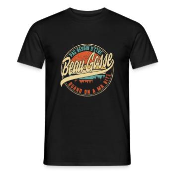 Pas Besoin D'être Beau Gosse Quand On A Ma Bite - Men's T-Shirt - black - Front - AI Model Male 178 light (178cm)