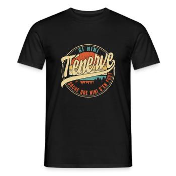 Si Nini T'énerve Sache Que Nini S'en Fout Humour - Men's T-Shirt - black - Front - AI Model Male 178 light (178cm)
