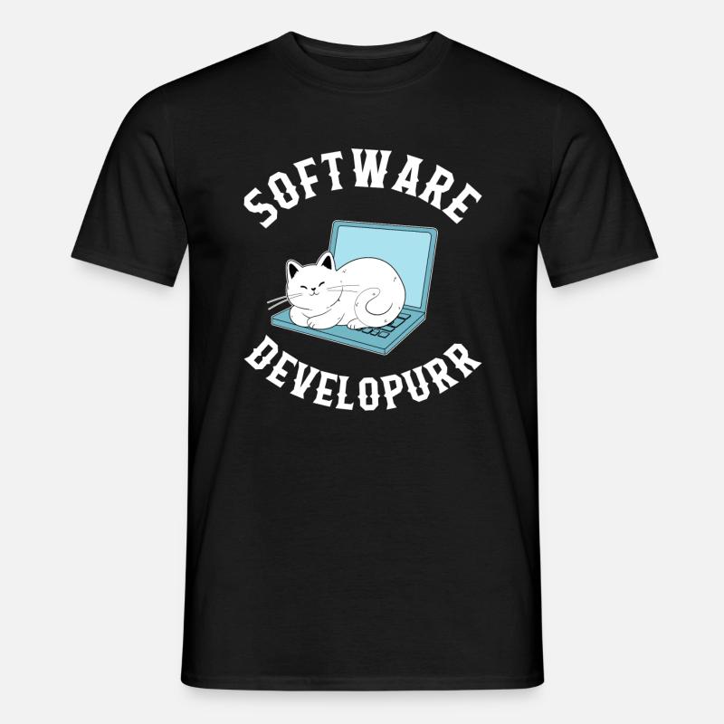 Programmierer-Hemd, Softwareentwickler-T-Shirt, Codierung - Männer T-Shirt - Schwarz