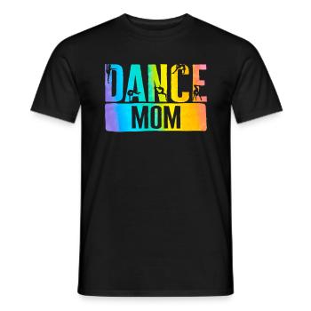Chemise de danse, danse maman Tee, danseuse maman amant, - T-shirt homme - noir - Devant - AI Model Male 178 light (178cm)
