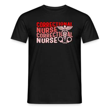 Krankenschwester-Hemd, Gefängniskrankenschwester-T-Shirt, RN-Geschenk - Männer T-Shirt - Schwarz - Vorne - AI Model Male 178 light (178cm)