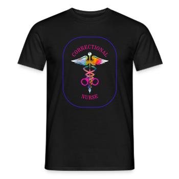 Krankenschwester-Hemd, Gefängniskrankenschwester-T-Shirt, RN-Geschenk - Männer T-Shirt - Schwarz - Vorne - AI Model Male 178 light (178cm)