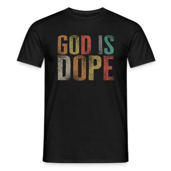 Christliches Hemd, Gott ist T-Shirt, Christentum Geschenk - Männer T-Shirt - Schwarz - Vorne - AI Model Male 178 light (178cm)