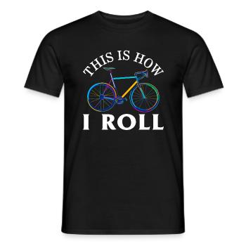 Chemise de cycliste, c’est ainsi que je roule tee, cadeau pour - T-shirt homme - noir - Devant - AI Model Male 178 light (178cm)