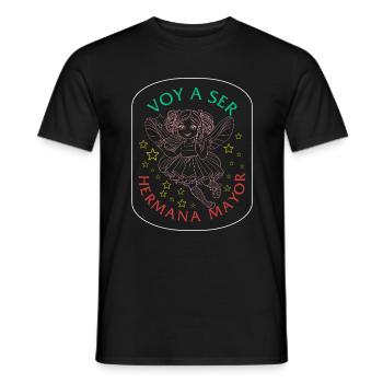Big Sister Hemd, Voy A Ser Una Hermana Mayor T-Shirt - Männer T-Shirt - Schwarz - Vorne - AI Model Male 178 light (178cm)