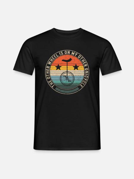 Chemise de monocycle, l’autre roue est sur mon autre - T-shirt homme - noir