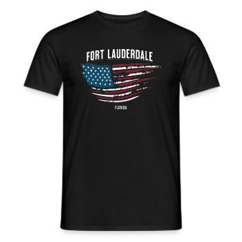Fort Lauderdale - Männer T-Shirt - Schwarz - Vorne - AI Model Male 178 light (178cm)