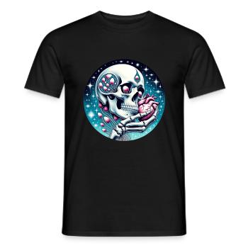 Cradle of Life Skull Tee IVF Awareness and - Men's T-Shirt - black - Front - AI Model Male 178 light (178cm)