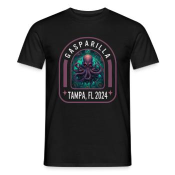 Gasparilla 2024 Trésors de poulpe Tampa FL - T-shirt homme - noir - Devant - AI Model Male 178 light (178cm)