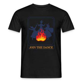 Chemise gothique, rejoignez la danse des sorcières dansant avec - T-shirt homme - noir - Devant - AI Model Male 178 light (178cm)