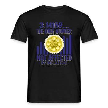 Chemise Pi Day, 3.14159...Le seul numéro qui ne l’est pas - T-shirt homme - noir - Devant - AI Model Male 178 light (178cm)