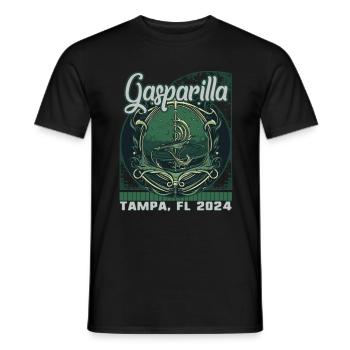 Gasparilla 2024 Trident Sea Tampa FL - T-shirt homme - noir - Devant - AI Model Male 178 light (178cm)