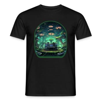 Mythique Anime Forêt Mignon Boba Thé Jeux - T-shirt homme - noir - Devant - AI Model Male 178 light (178cm)