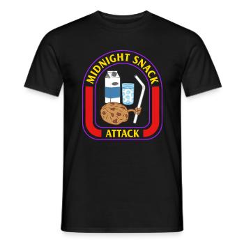 Chemise d’Halloween, Midnight Snack Attack Cookies - T-shirt homme - noir - Devant - AI Model Male 178 light (178cm)
