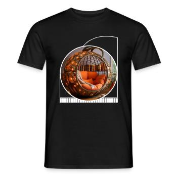 Sprite's Kürbisecke Cottagecore Halloween - Männer T-Shirt - Schwarz - Vorne - AI Model Male 178 light (178cm)