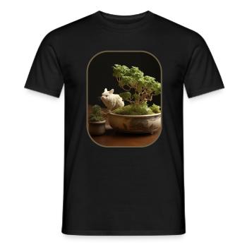 Bonsaï Escalade Chinchillas Tiny Adventures T - T-shirt homme - noir - Devant - AI Model Male 178 light (178cm)
