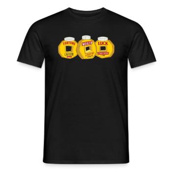 Krankenschwester Hemd, Fortune Wealth Luck Chinesische Münzen - Männer T-Shirt - Schwarz - Vorne - AI Model Male 178 light (178cm)
