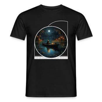 Halloween Hexe Werwolf Boot Reading Cottagecore - Männer T-Shirt - Schwarz - Vorne - AI Model Male 178 light (178cm)