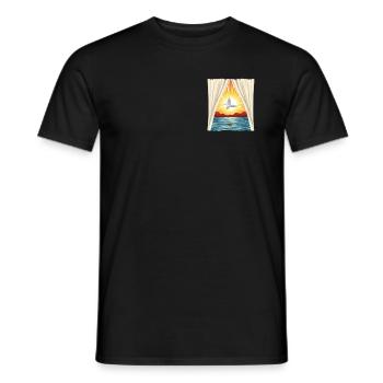 Paisible New Dawn Sober Recovery Soutien - T-shirt homme - noir - Devant - AI Model Male 178 light (178cm)