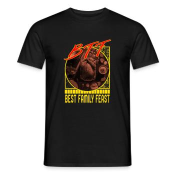 Thanksgiving Shirt, BFF Best Family Feast Tee, - Men's T-Shirt - black - Front - AI Model Male 178 light (178cm)